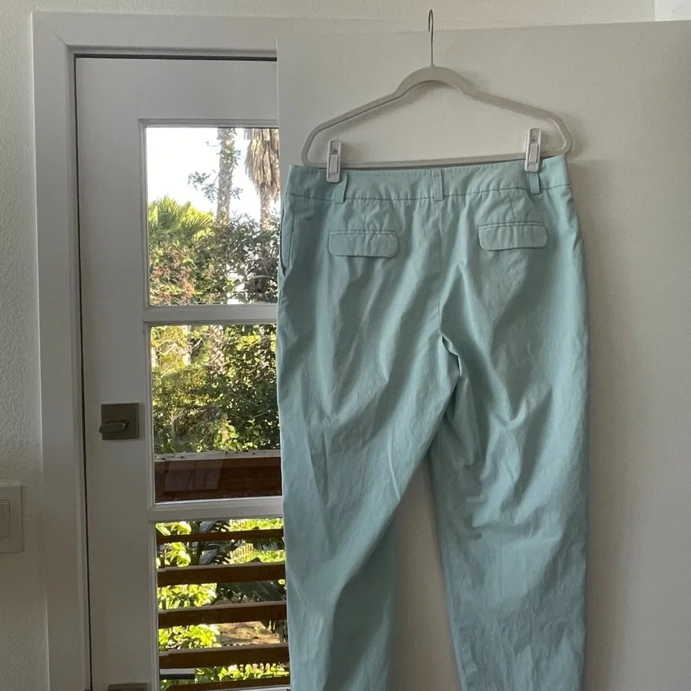 Pendleton Light Blue, Straight Leg Pants with Back Flap Pockets, Size‎ 14